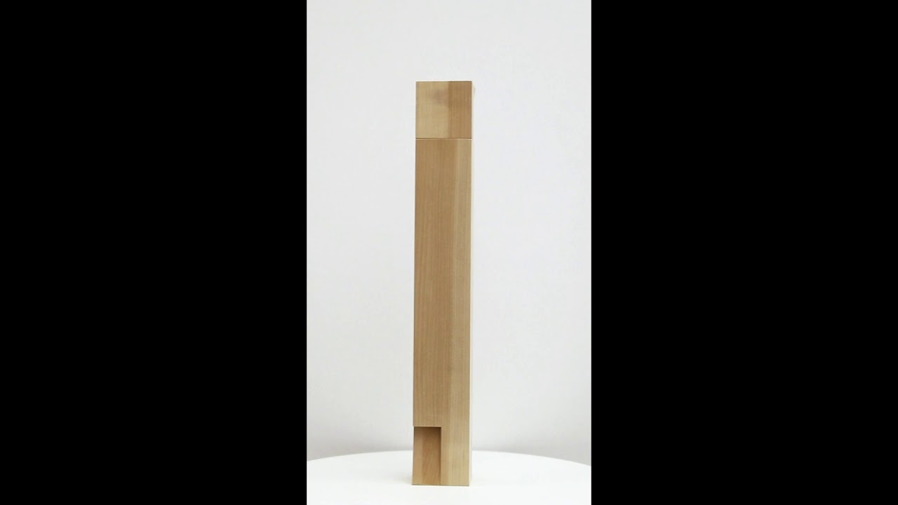 Roland Gebhardt Untitled (LV0081.032), 2019, Carved poplar,  26 x 3.75 x 3.75