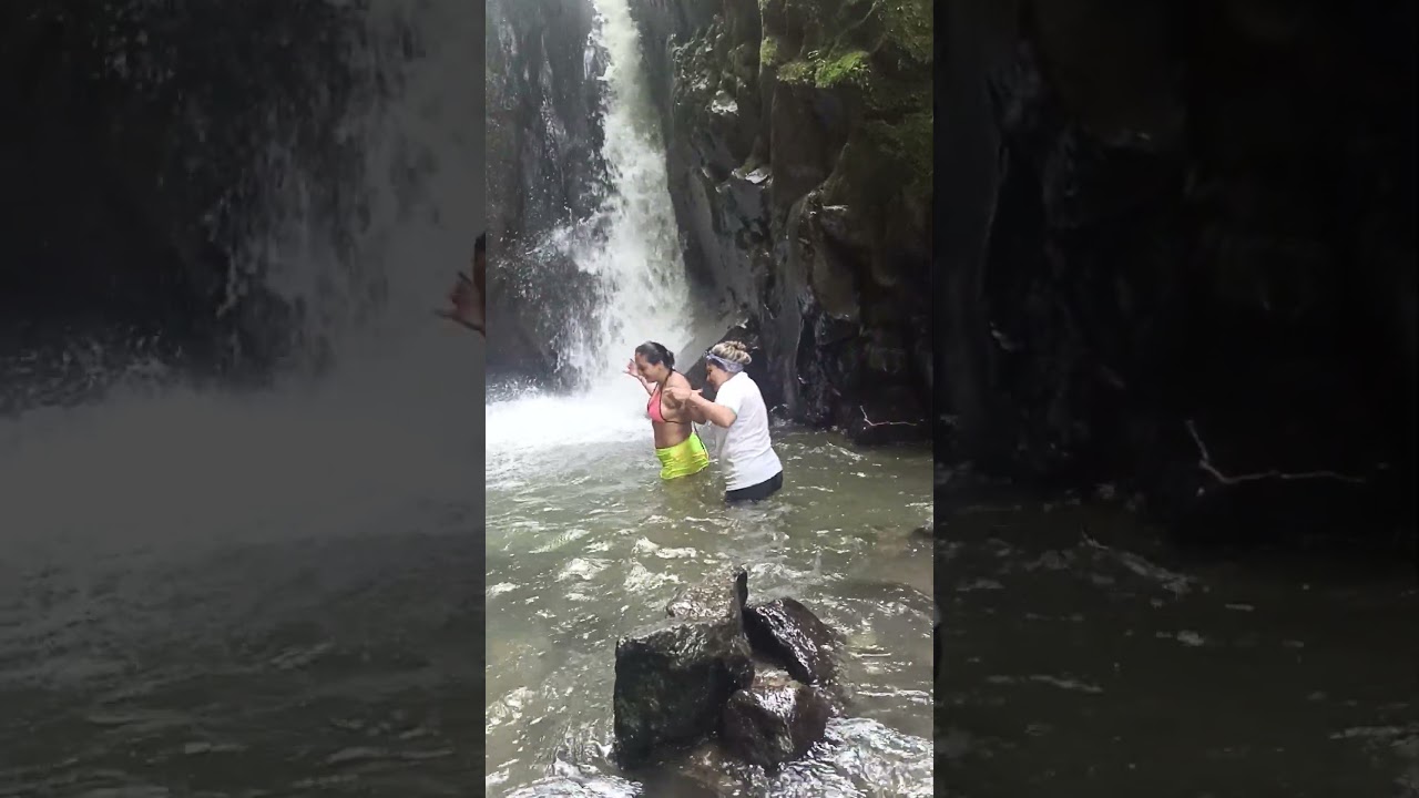 cascada de agua fria, termales desalinas, coconuco,departamento del cauca