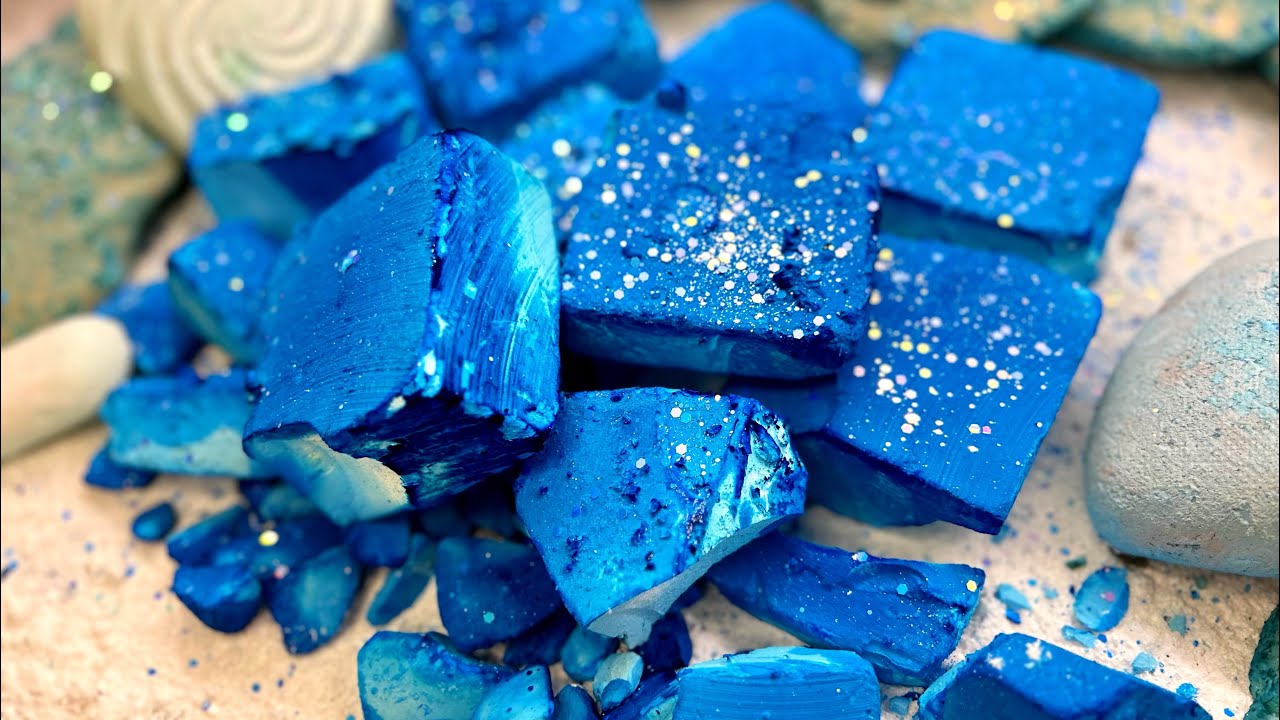 ASMR| Blue dyed gymchalk with slabs and Reforms. 13k Celebration Part 1🎉🎉🎉😘😘😘