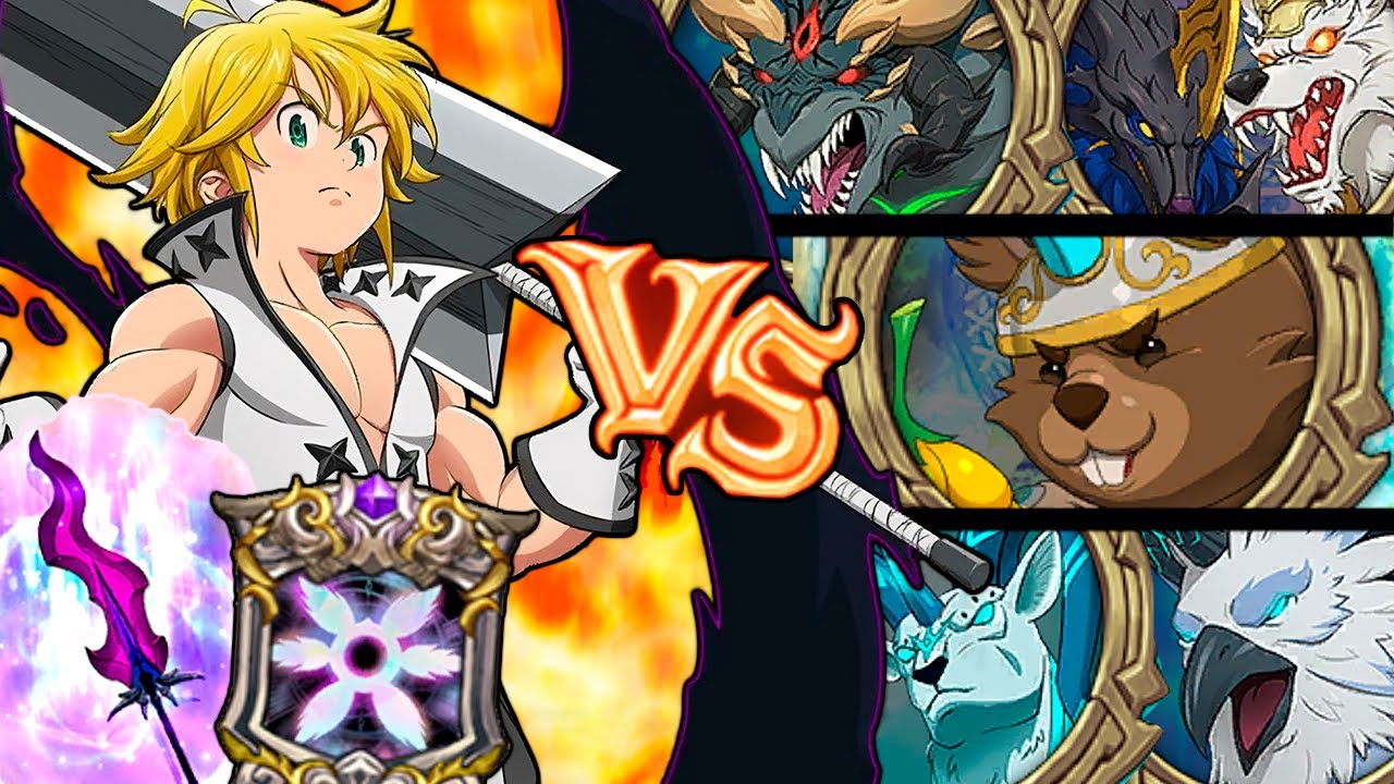 MELIODAS TRAIDOR COM RELÍQUIA VS TODAS AS BESTAS DEMONÍACAS! - The Seven Deadly Sins Grand Cross