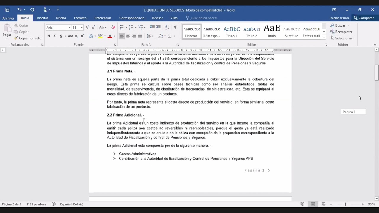 CONTABILIDAD DE SEGUROS - CLASE 2