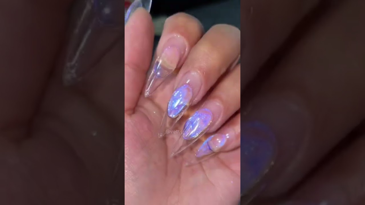 Vettsy mermaid glitter powder nails