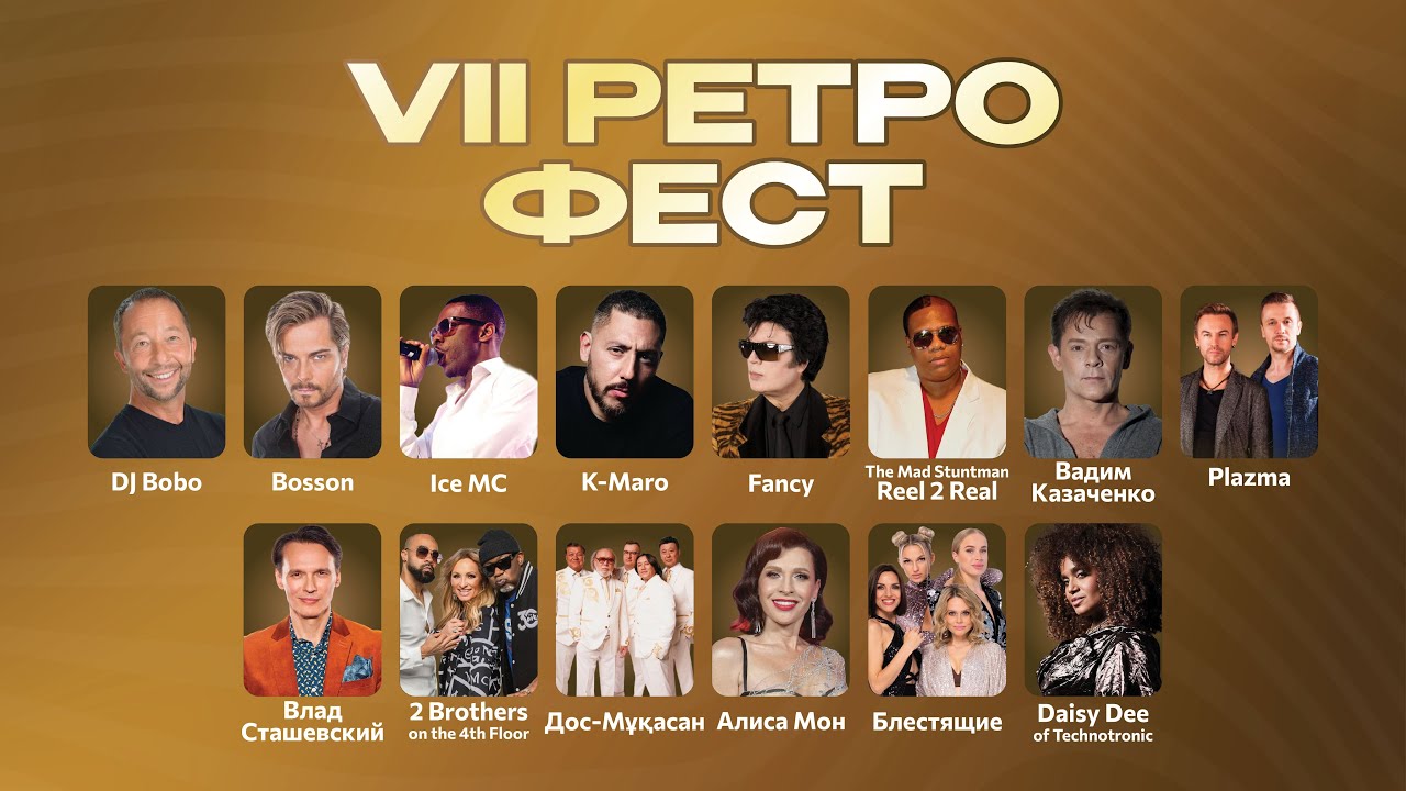 Ностальгия 90-х: Легендарные хиты с DJ BOBO, Блестящие и другими | VII CELE RETRO FEST