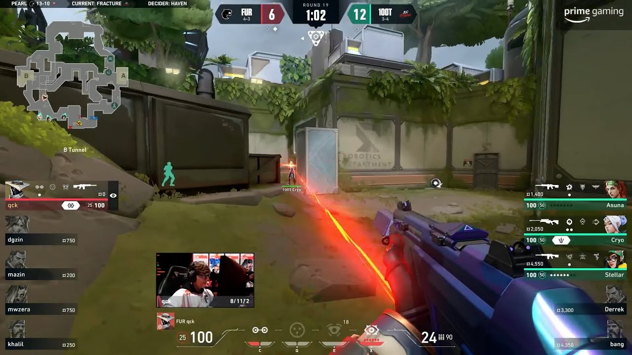 FUR qck 1v3 clutch against 100 Thieves | VCT Americas