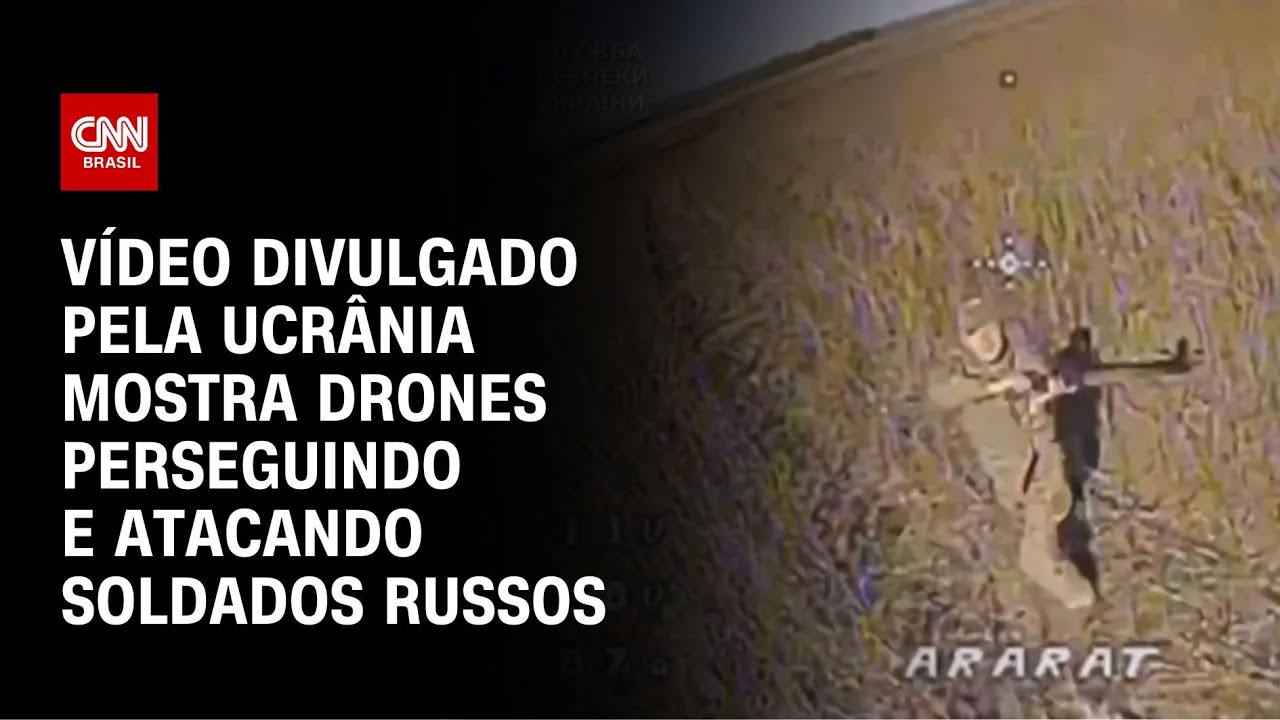 Ucrânia divulga vídeo de drones perseguindo e atacando soldados russos | CNN BRASIL