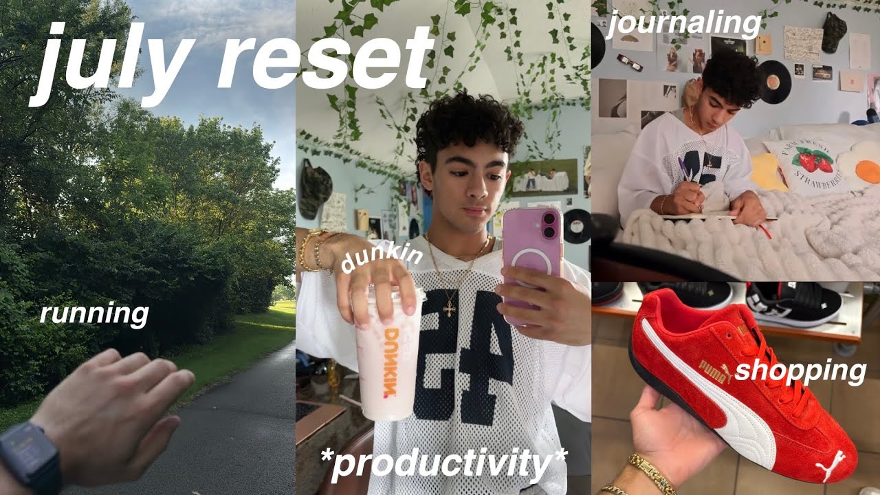 july reset vlog | healthy habits, cleaning, prepping for the month