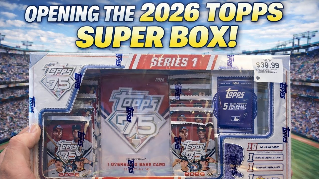 Is the 2025 Topps Series 1 SUPER BOX Worth It?! Huge Rip!