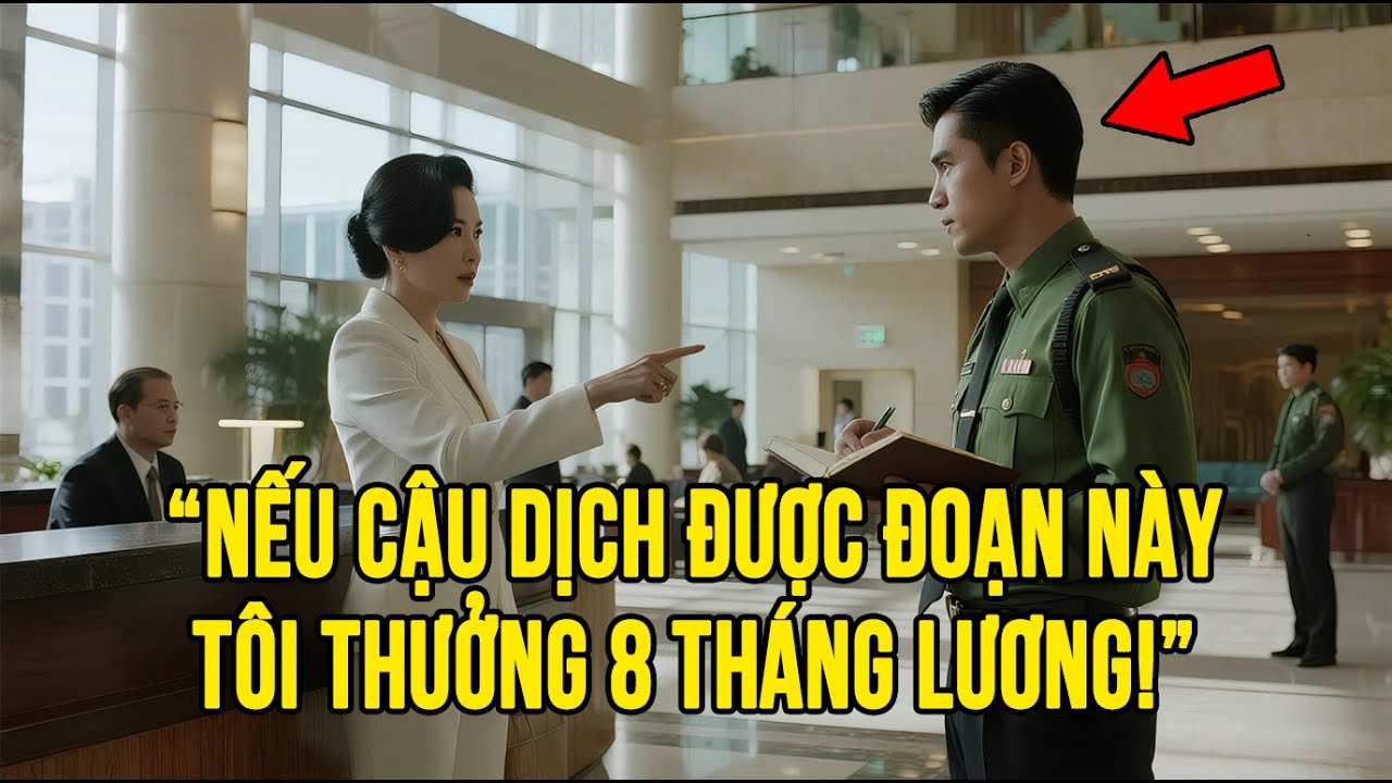 Nữ Tỷ Phú Thách Thức Anh Bảo Vệ :“Dịch Được Tôi Cho 8 Tháng Lương” – Và Cái Kết Khiến Bà Choáng Váng