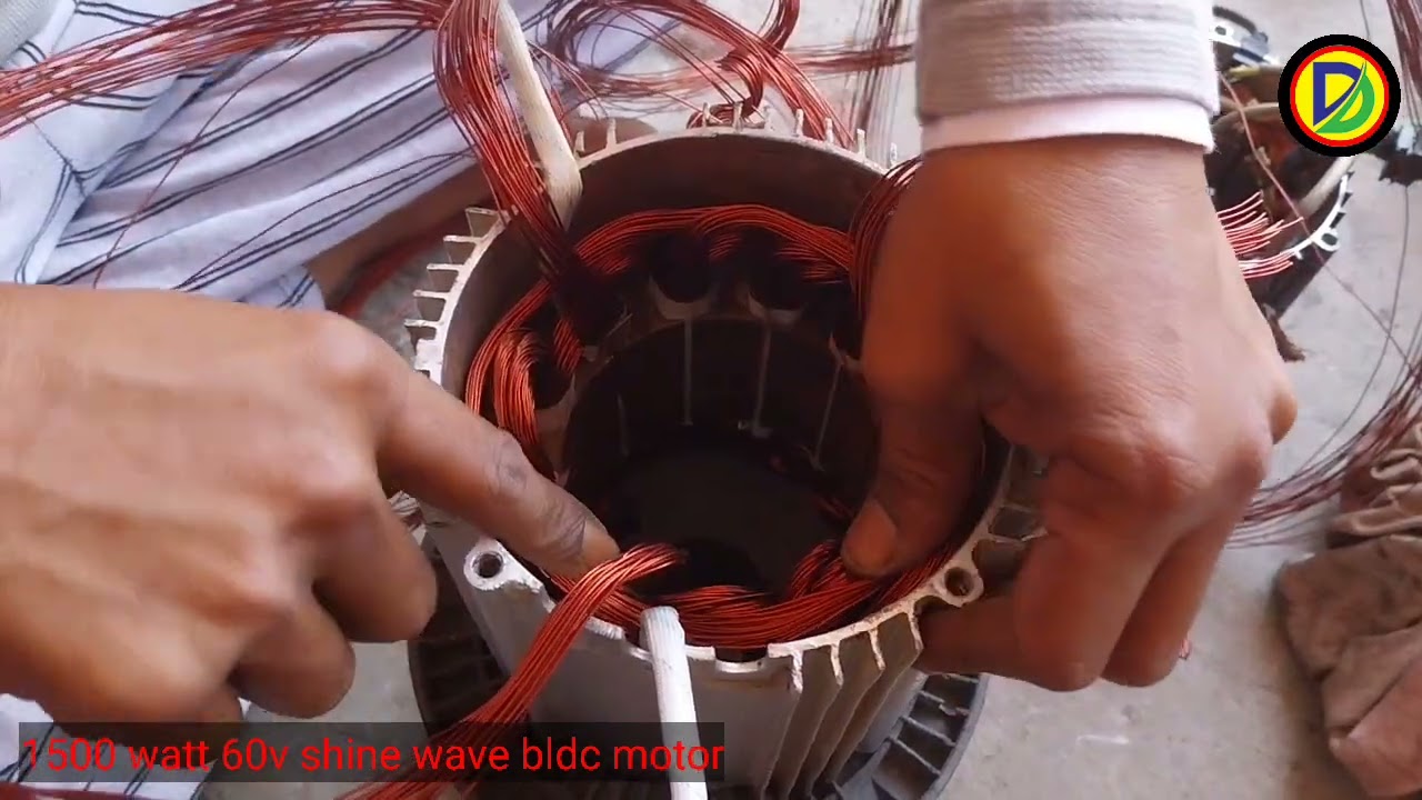 12 slot 1500 watt shine wave motor rewinding/1500 watt 60v shine wave bldc motor