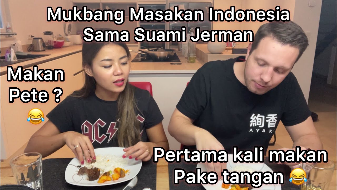 Suami Jerman pertama Kali Cobain Pete & Makan Pakai Tangan 😂😂