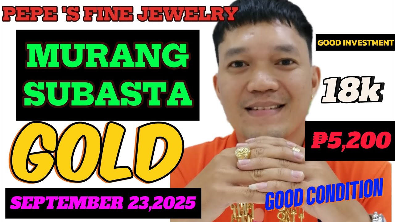 MURANG SUBASTA GOLD SA PEPE'S FINE'S   JEWELRY SEPTEMBER 23,2025 #gold #jewelry #18k #trending 