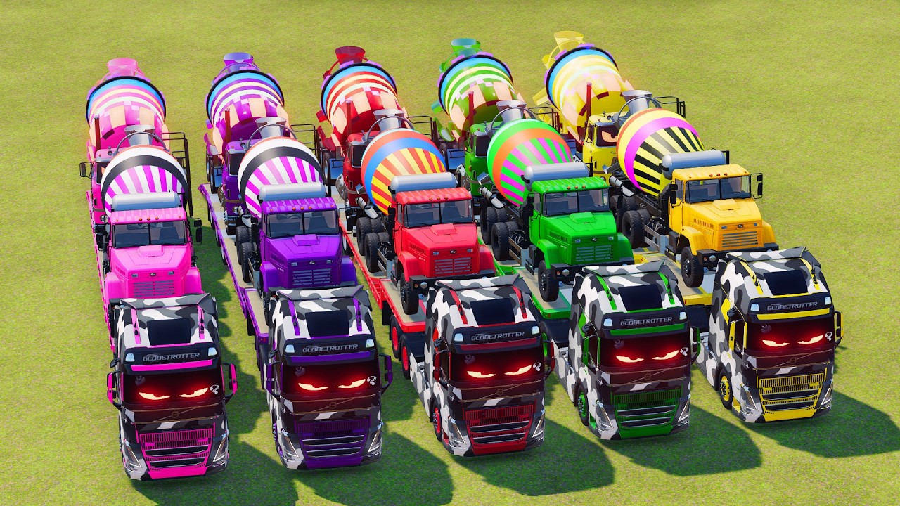 Transporting American Giant Trucks on a Crazy Mission! 🚛  Farming Simulator 22 #157
