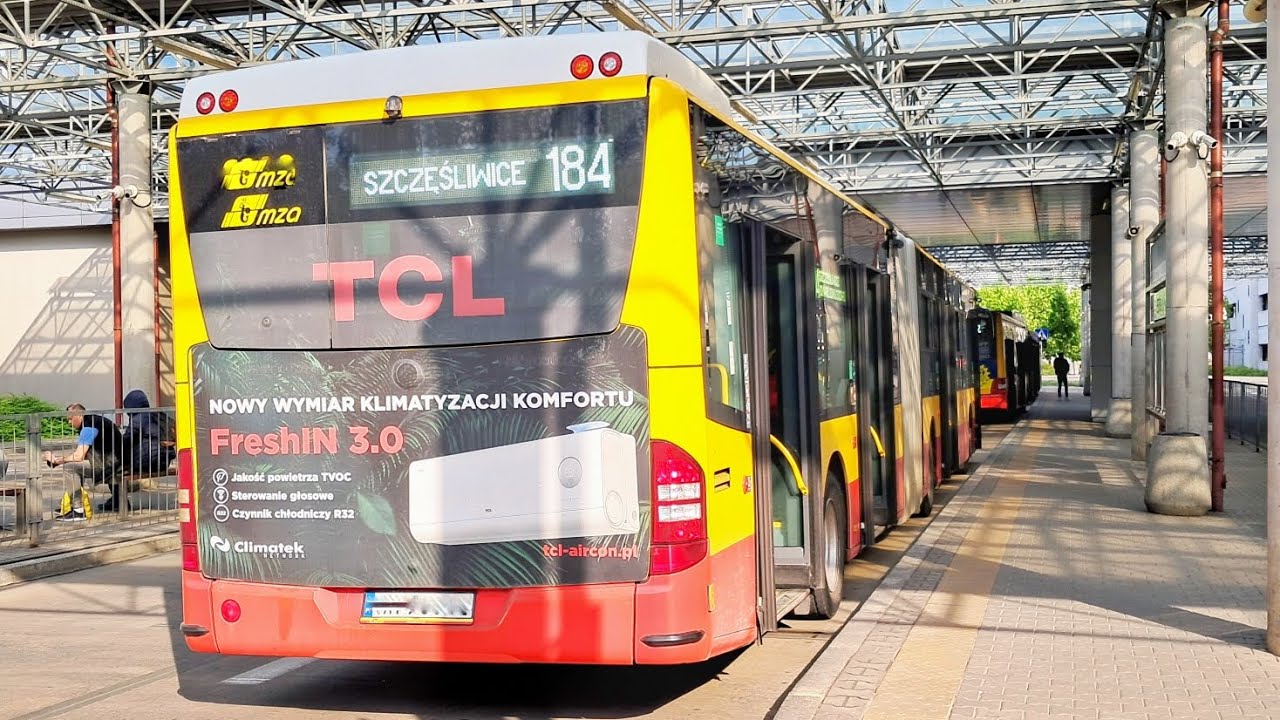 WARSZAWA 184 BUS: SZCZĘŚLIWICE - METRO MŁOCINY - SZCZĘŚLIWICE