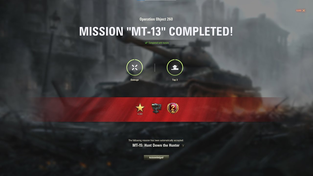 WoT - Obj.260 Missioin: MT-13 Leopard 1