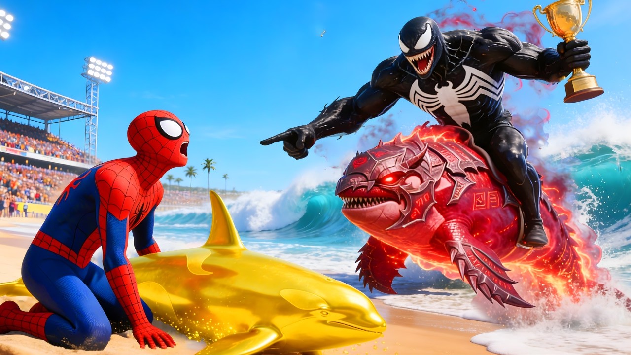 🐋🕷️SPIDERMAN Wins The Magic Legendary Orca Racing Championship – Epic Racing Challenge