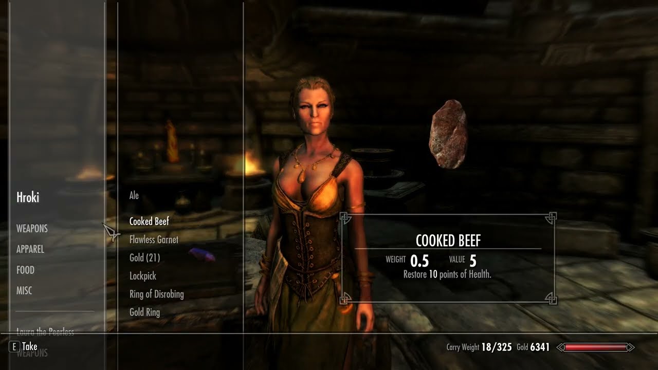 Skyrim - Take Hroki to Dibella Temple