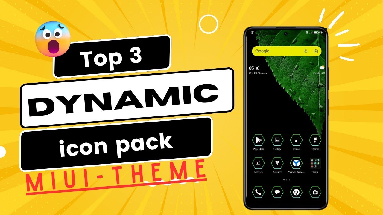 Dynamic icon pack miui 13 theme|| Top 3 miui 13 theme || Cool lock screen || @TechStarJamir