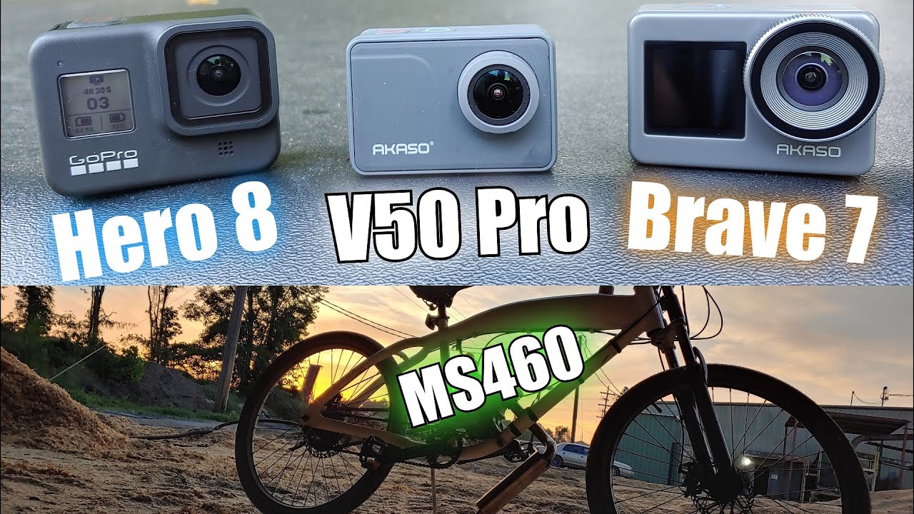 Motorized Bikes Vs Akaso v50 Pro & Brave 7