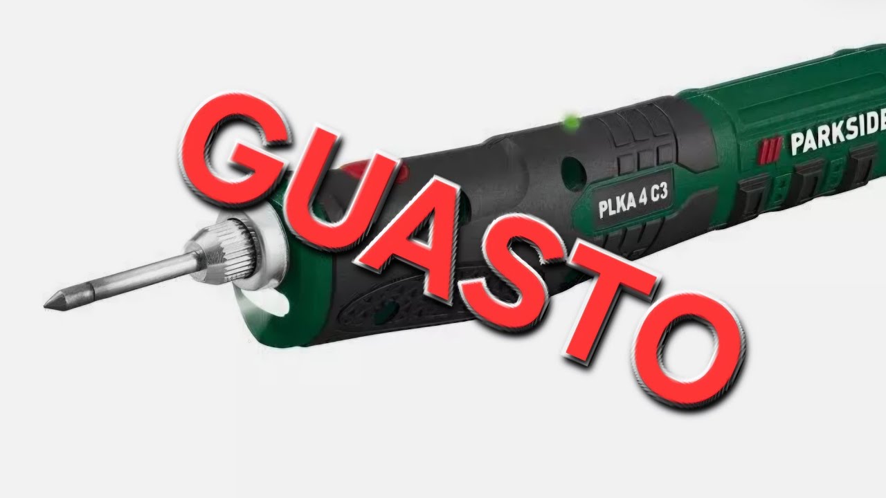 TEST salvataggio saldatore a stagno Parkside PLKA 4 C3 grazie @Salvo Russo (Come si fa?)