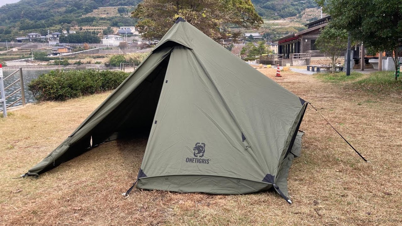 Zeltaufbau One Tigris Conifer Canvas