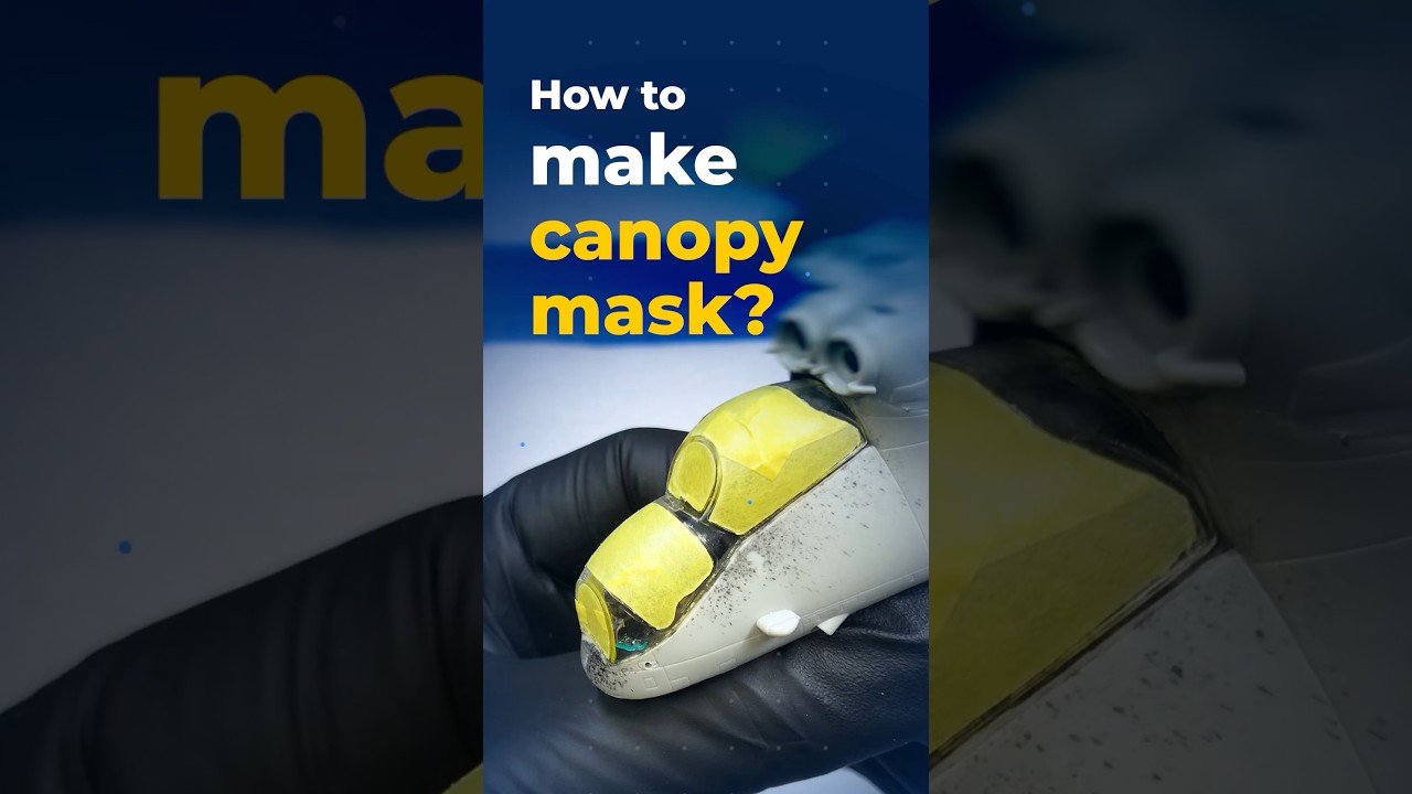 How to make canopy mask? #scalemodel #mi24 #scalemodelling #diy #canopymask