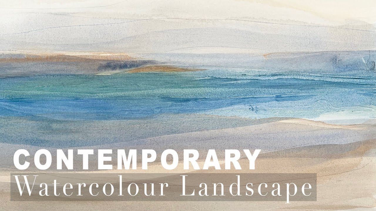 Large Contemporary Watercolour Landscape | Painting Demonstration