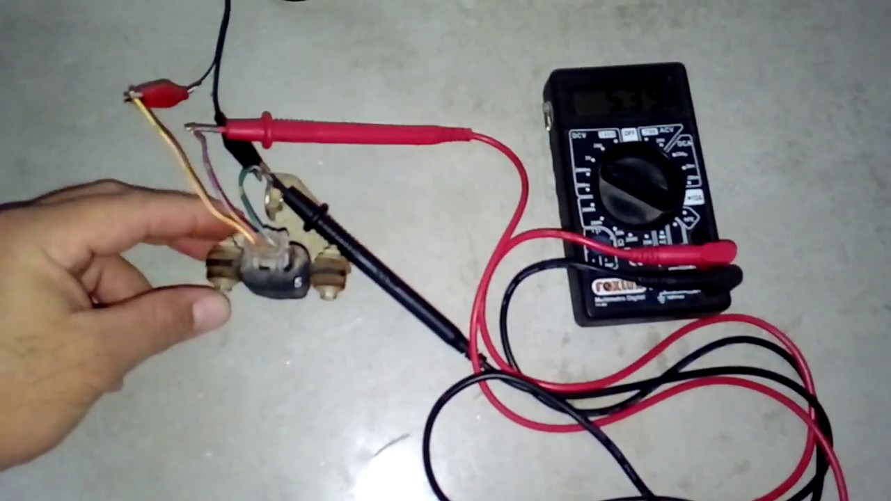 Como testa sensor de inclinação(fora da moto)