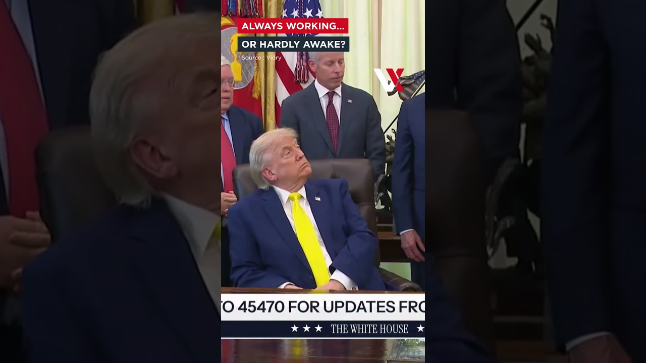 Trump Appears To Doze Off During Oval Office Event After Rubio's 