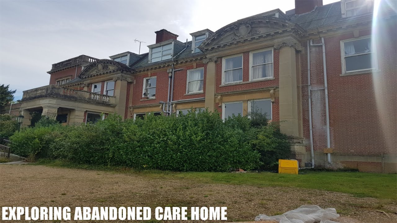 EXPLORING HUGE ABANDONED CARE HOME! WE GOT CAUGHT!