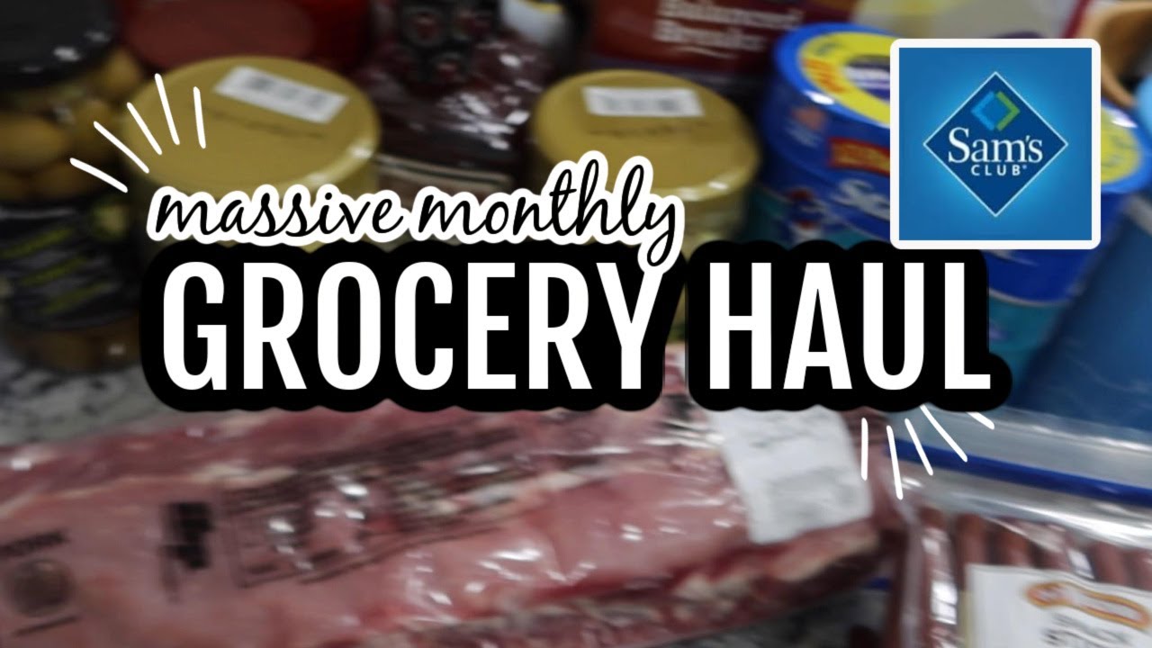 MASSIVE SAM'S CLUB GROCERY HAUL // JUNE 2022  // gluten free and healthy meal ideas
