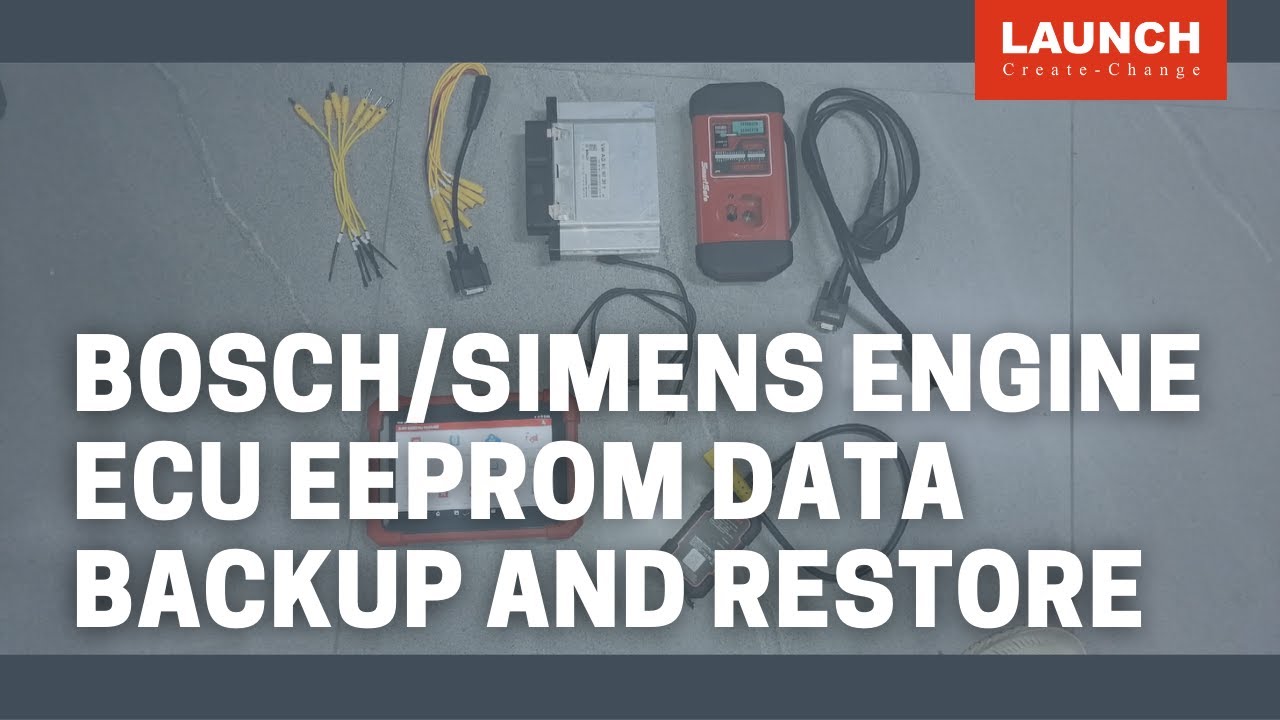 X-431 IMMO | Bosch/Simens Engine ECU EEPROM Data Backup And Restore | LAUNCH
