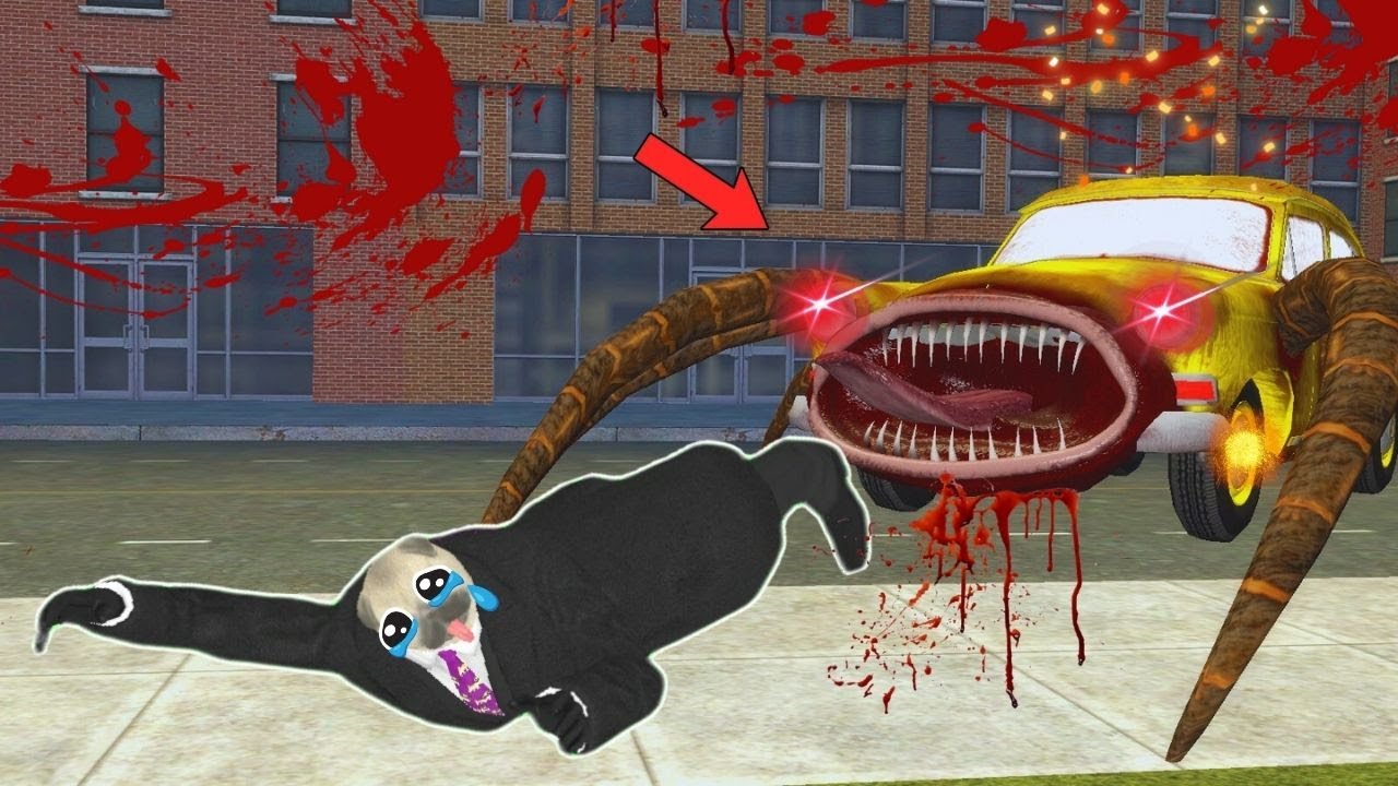 KANLI ARABA GERİ DÖNDÜ 😱 BENİM PEŞİMDE GARRY'S MOD