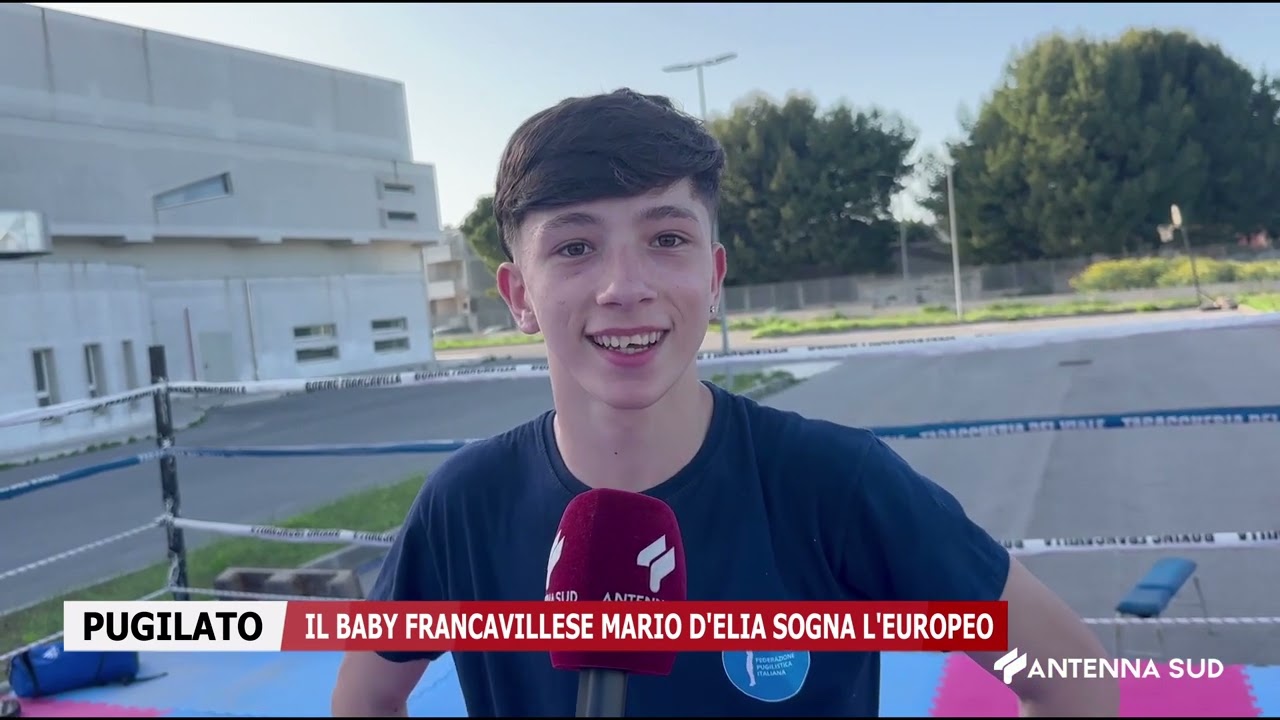 22 APRILE 2025   FRANCAVILLA FONTANA   PUGILATO, IL FRANCAVILLESE MARIO D'ELIA SOGNA L'EUROPEO