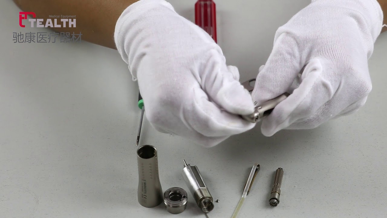 how to repair  fiber optic 20:1 implant contra angle dental handpiece