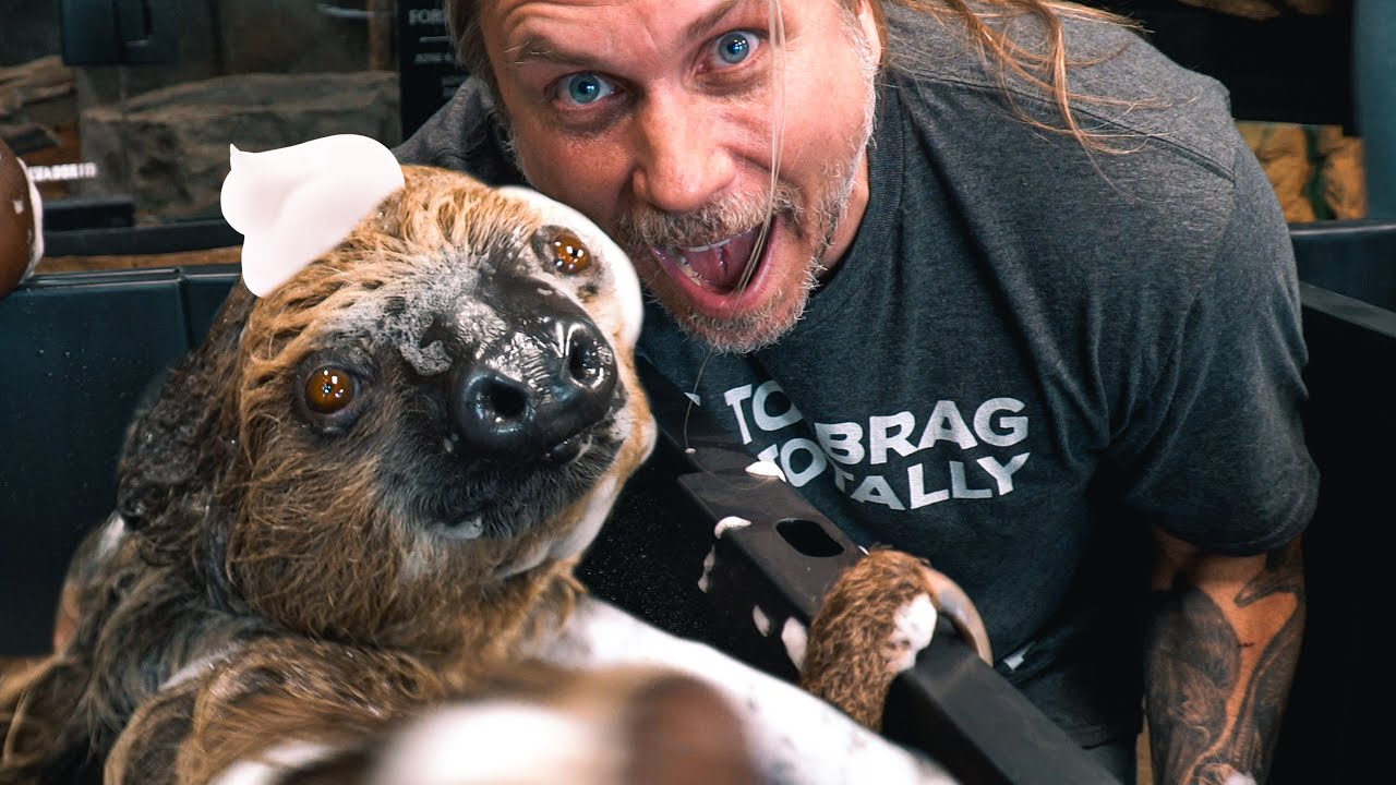 I GAVE MY SLOTH A BATH!!! | BRIAN BARCZYK