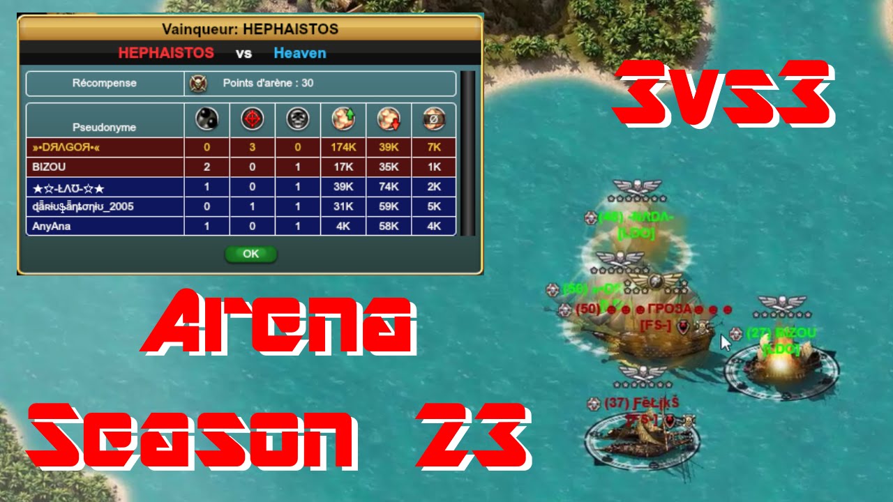 Pirate storm - Arena season 23 (only 3vs3)