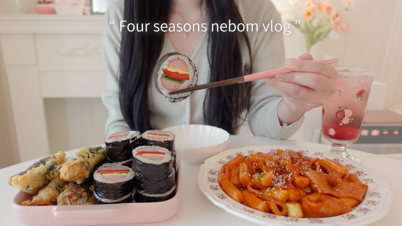 🍔 Приготовление сикхе-ттокбокки и корейской уличной еды, покупка продуктов в Интернете, еда и учеба