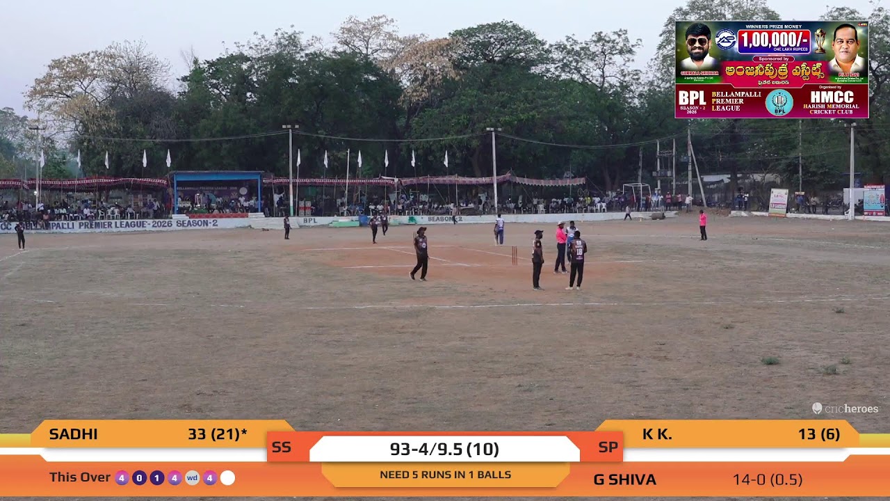 BPL- HMCC Live Stream FINAL MATCH SATISFIED PHOTOGRAPHY VS SACHIN SIXERS