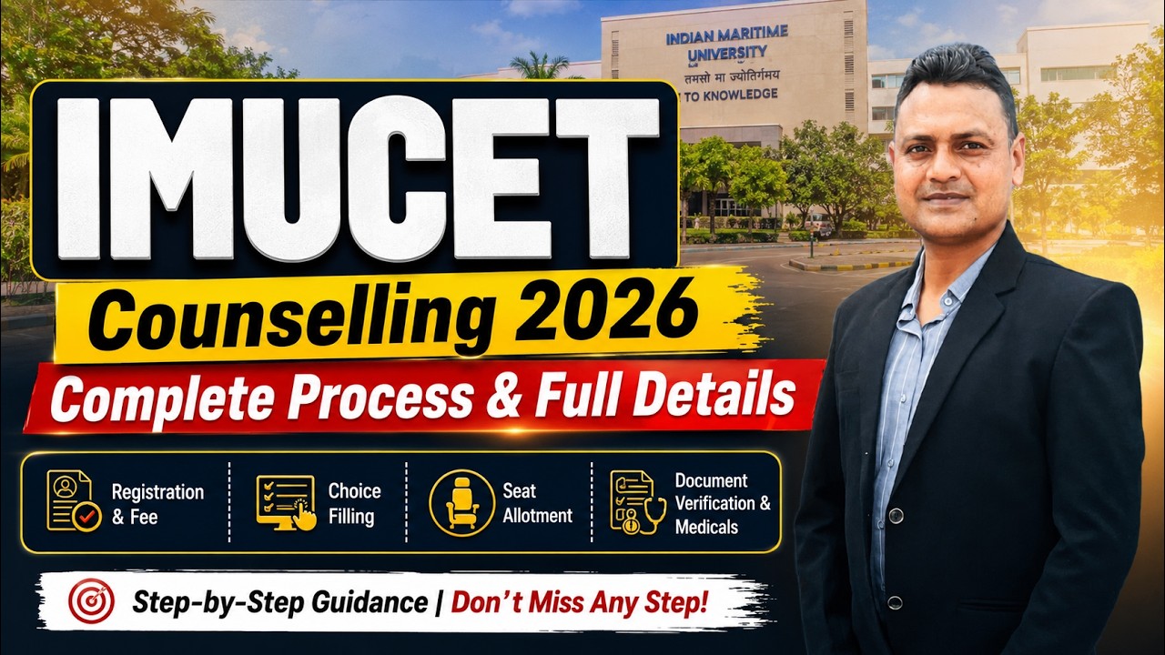 IMUCET Counselling 2026 Complete Process | Registration, Choice Filling, Seat Allotment & Medical