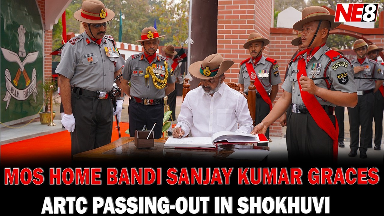MOS BANDI SANJAY KUMAR GRACES ARTC PASSING-OUT PARADE IN SHOKHUVI