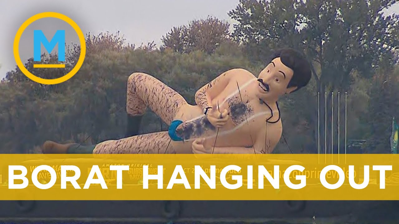Enormous inflatable Borat spotted at Toronto's waterfront | Your Morning
