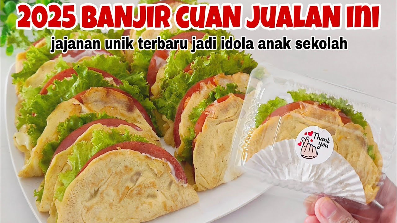 BANJIR CUAN‼️JAJANAN TERBARU 2025 INI JADI IDOLA SEKOLAH JUALAN DI KANTIN RASA ENAK & SIMPEL