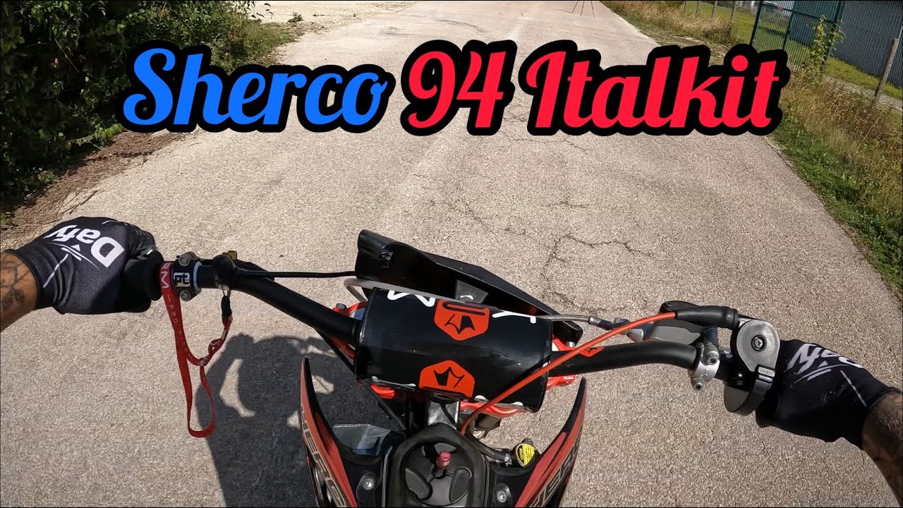 Je teste ma Sherco en 94 Italkit 💨￼