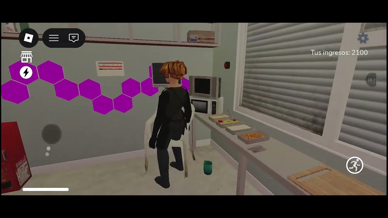 Jugando shawarma kiosk en (roblox)