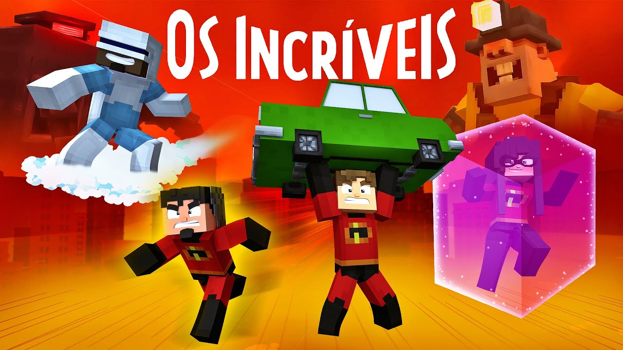 OS INCRÍVEIS NO MINECRAFT !! O FILME