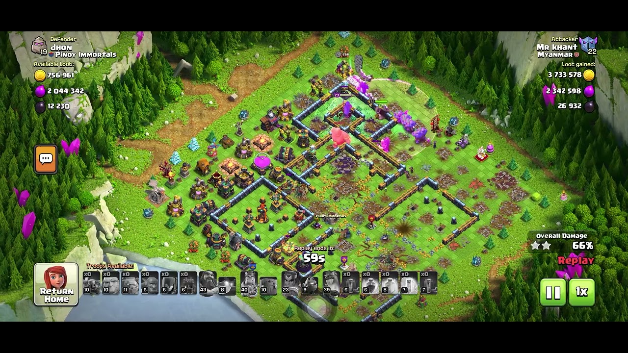 Over 44 million lakhs 🫨🫨 Clash of clan COC Myanmar