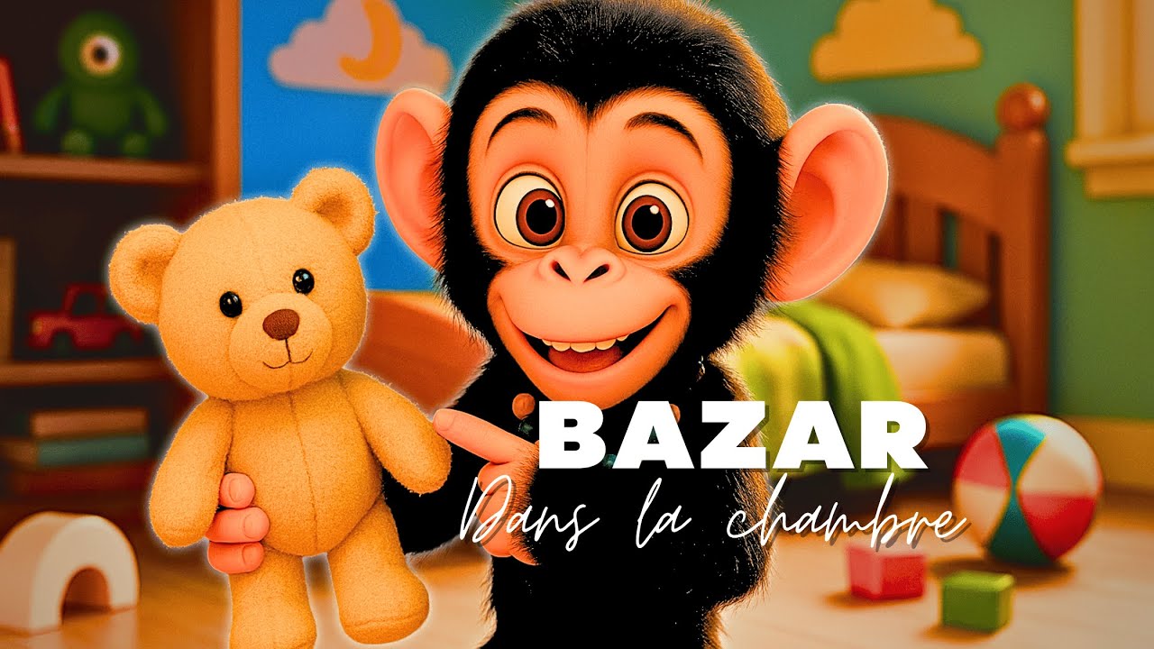 Ouistiti range sa chambre 🧸 | Chanson éducative pour enfants sur le rangement