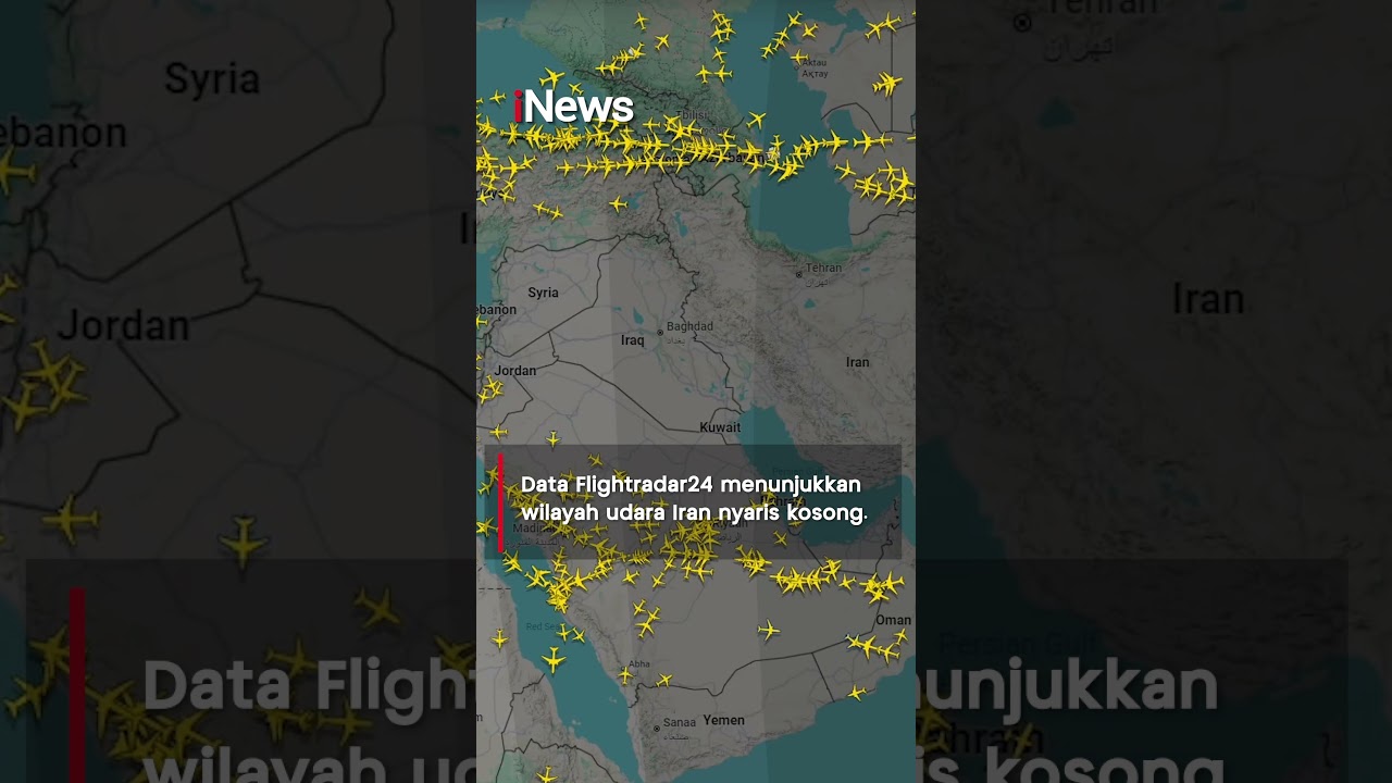 Serangan AS-Israel Bikin Langit Timur Tengah Lumpuh, Maskapai Global Setop Penerbangan