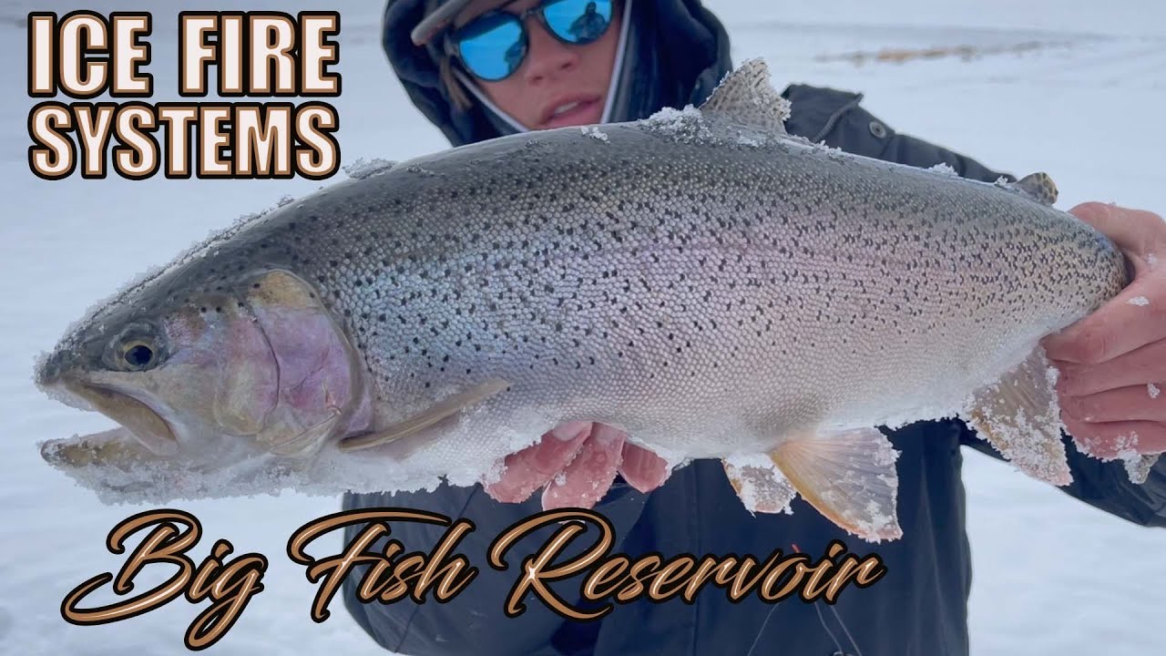 Ice Fishing Colorado - Catching BIG TROUT using ICE FIRE system by Mark Armstrong