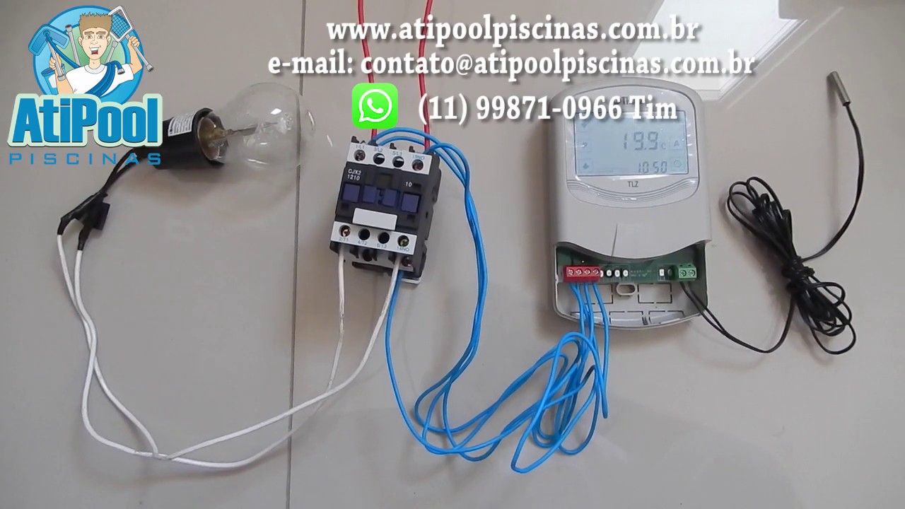 Configuração e esquema de ligação controlador digital TLZ Tholz